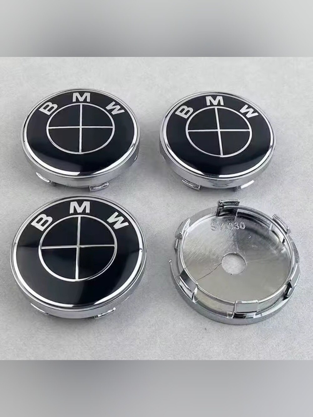 New Set Of 4 BMW 60mm Rim Center Caps Choose Color 2.36"